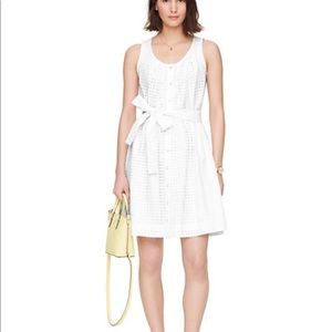 Brand New Kate Spade Eyelet Knee Length Dress